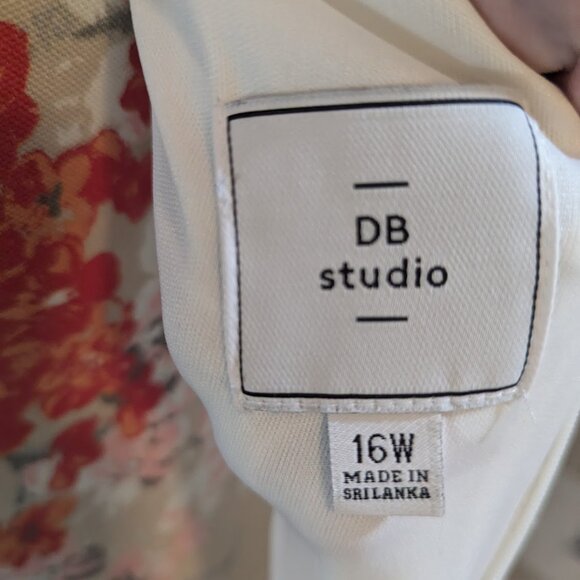 DB STUDIO NWT Allover Lace V-Neck Sheath Wedding Dress size 16W - never altered - Picture 12 of 14